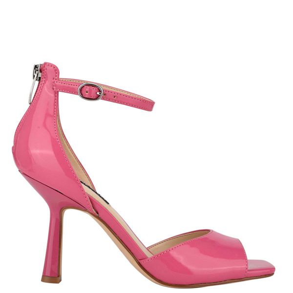 Nine West Fanny Pink Heeled Sandals | South Africa 67J46-7A52